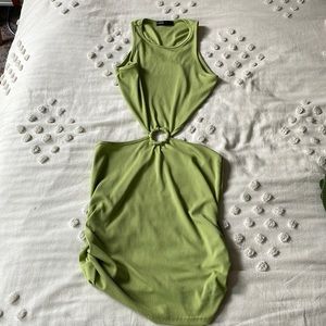 Shein Green Cutout Dress